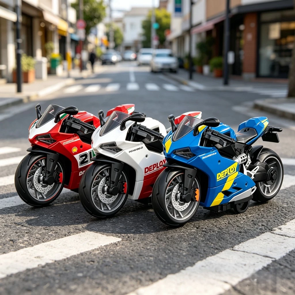 โมเดลรถมอเตอร์ไซค์ 1:14 Diecast ของเล่นสำหรับเด็ก