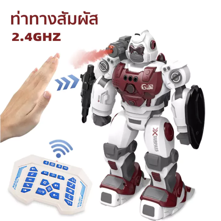 หุ่นยนต์ของเล่น นยนต์อัจฉริยะ บังคับด้วยมือและรีโมท ควบคุมสั่งงานด้วยการโบกมือได้ มีเต้นได้ตามเสียงเพลง ของเล่นของขวัญ